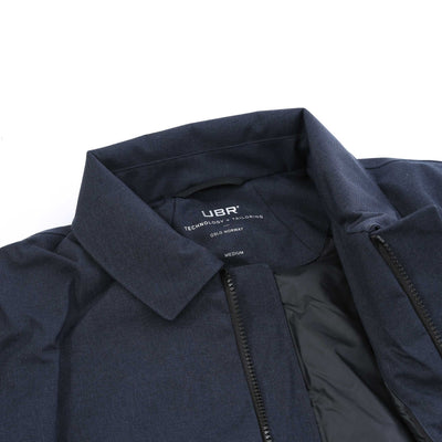 UBR Regulator Coat Japan in Navy Melange Collar