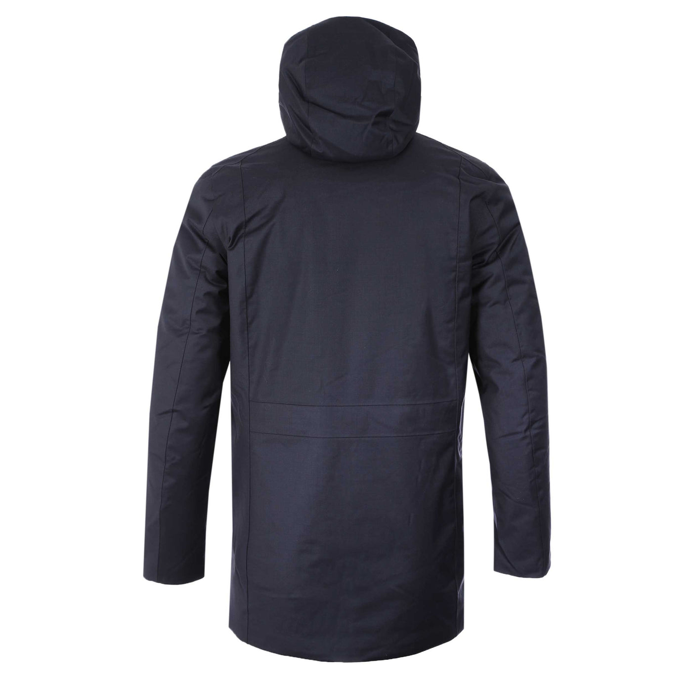 UBR Regulator Parka Savile Coat in Dark Navy Wool Back