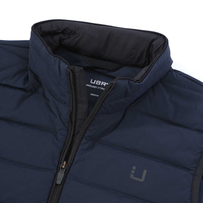 UBR Sonic Vest Gilet in Navy Neck