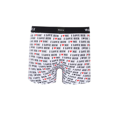 Waxx Tiamo Boxer Short in White & Black Back