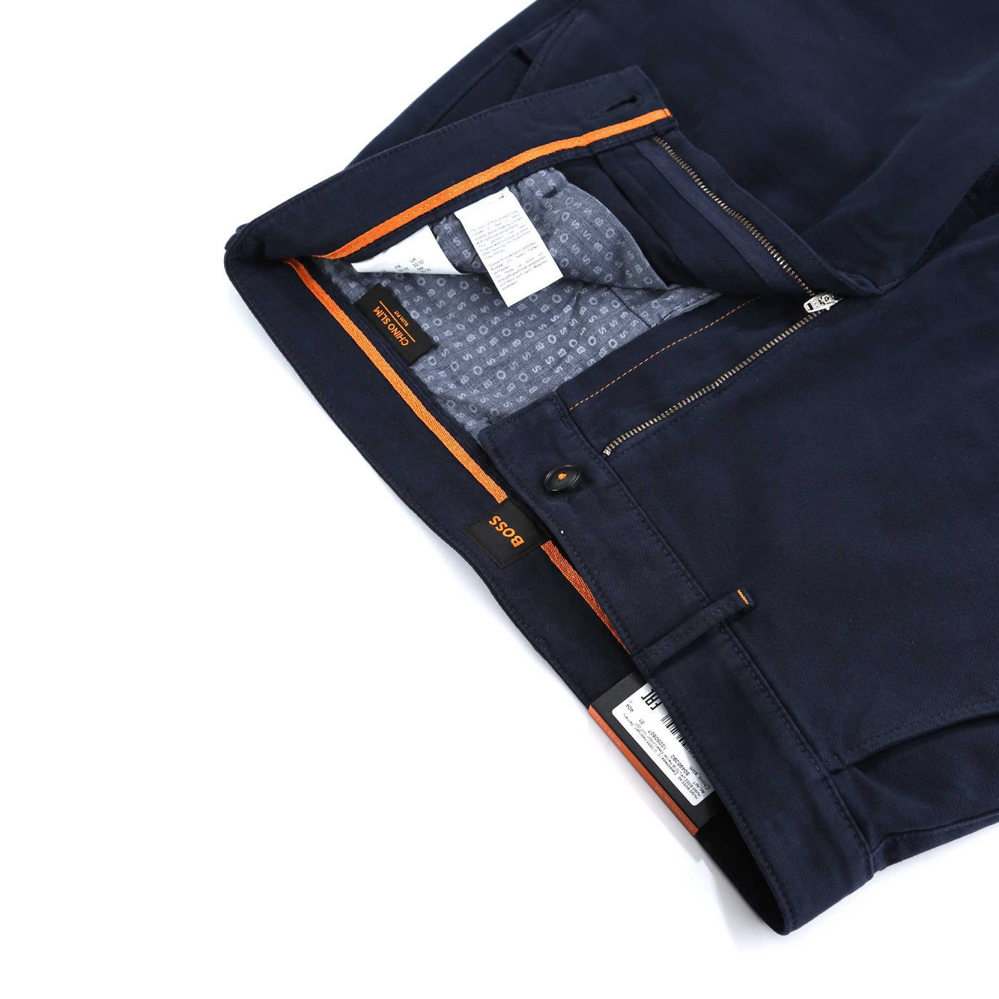 BOSS Chino Slim Chino in Dark Blue Detail