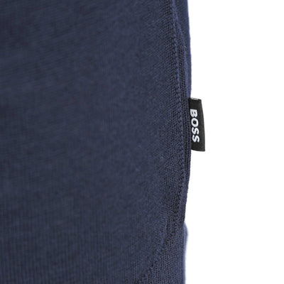 BOSS Musso P Knitwear in Navy Logo Tab