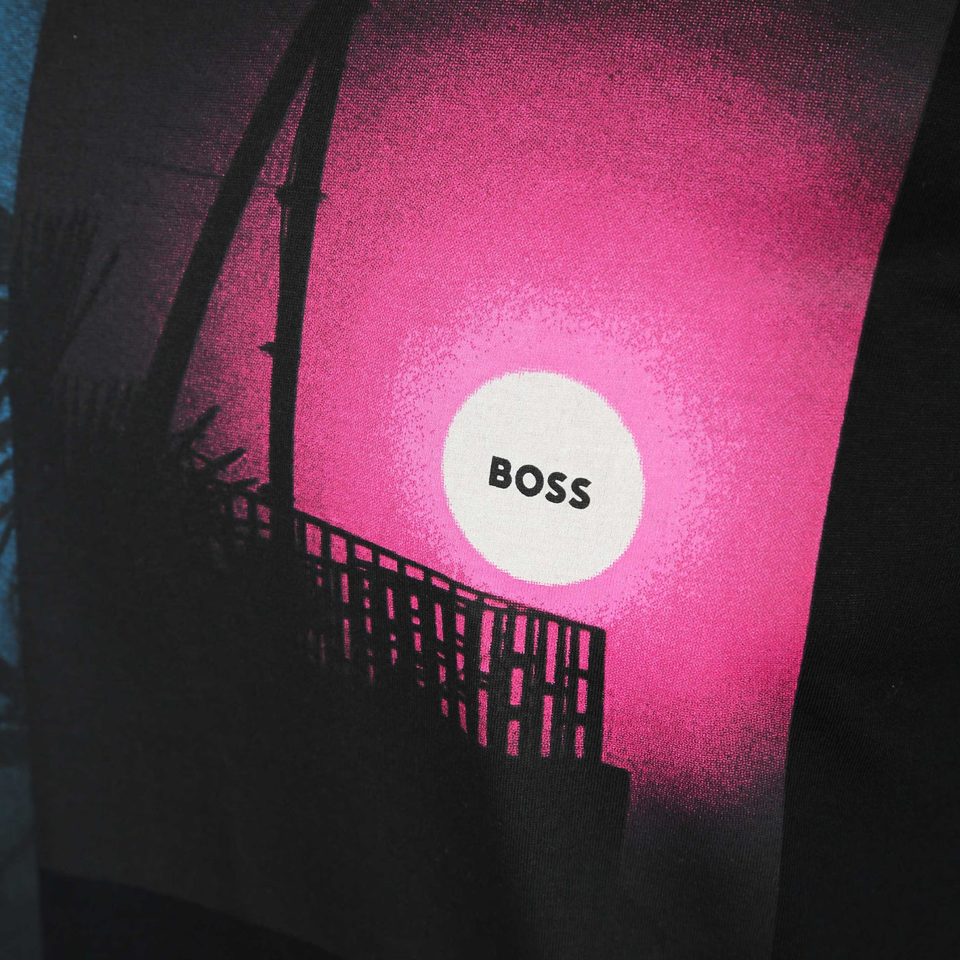 BOSS Teecollage T Shirt in Black