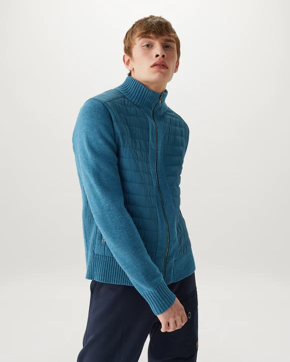 Belstaff Kingston Full Zip Knitwear in Legion Blue