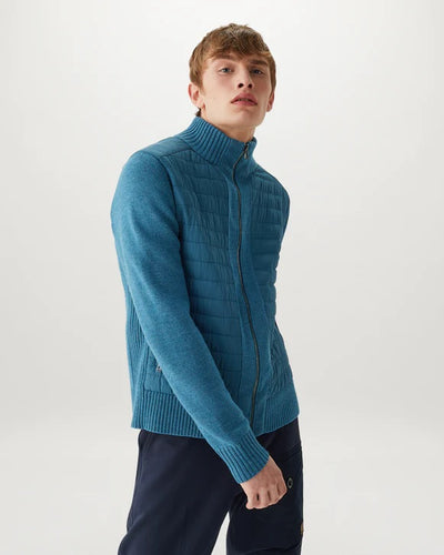 Belstaff Kingston Full Zip Knitwear in Legion Blue