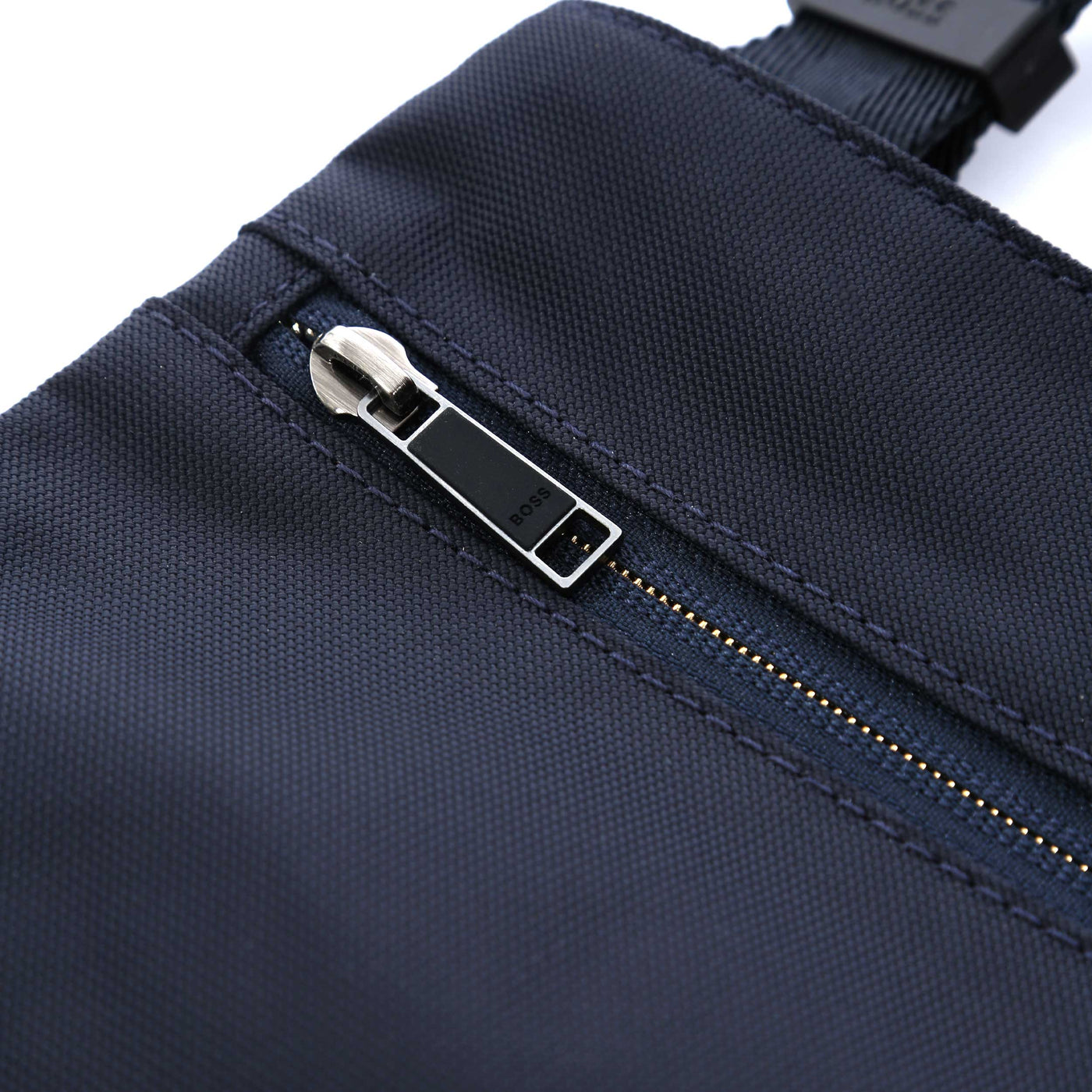 BOSS Catch Y S Zip Env Bag in Navy & Gold