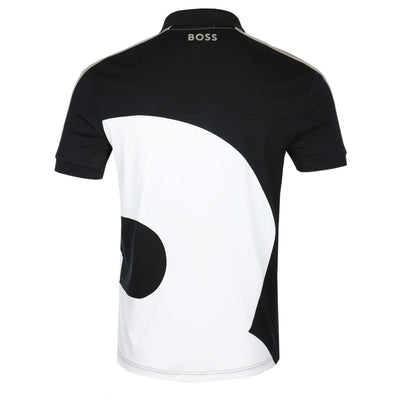 BOSS Paddy 8 Polo Shirt in Black & White