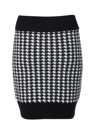 Holland Cooper Hepburn Mini Skirt in Houndstooth