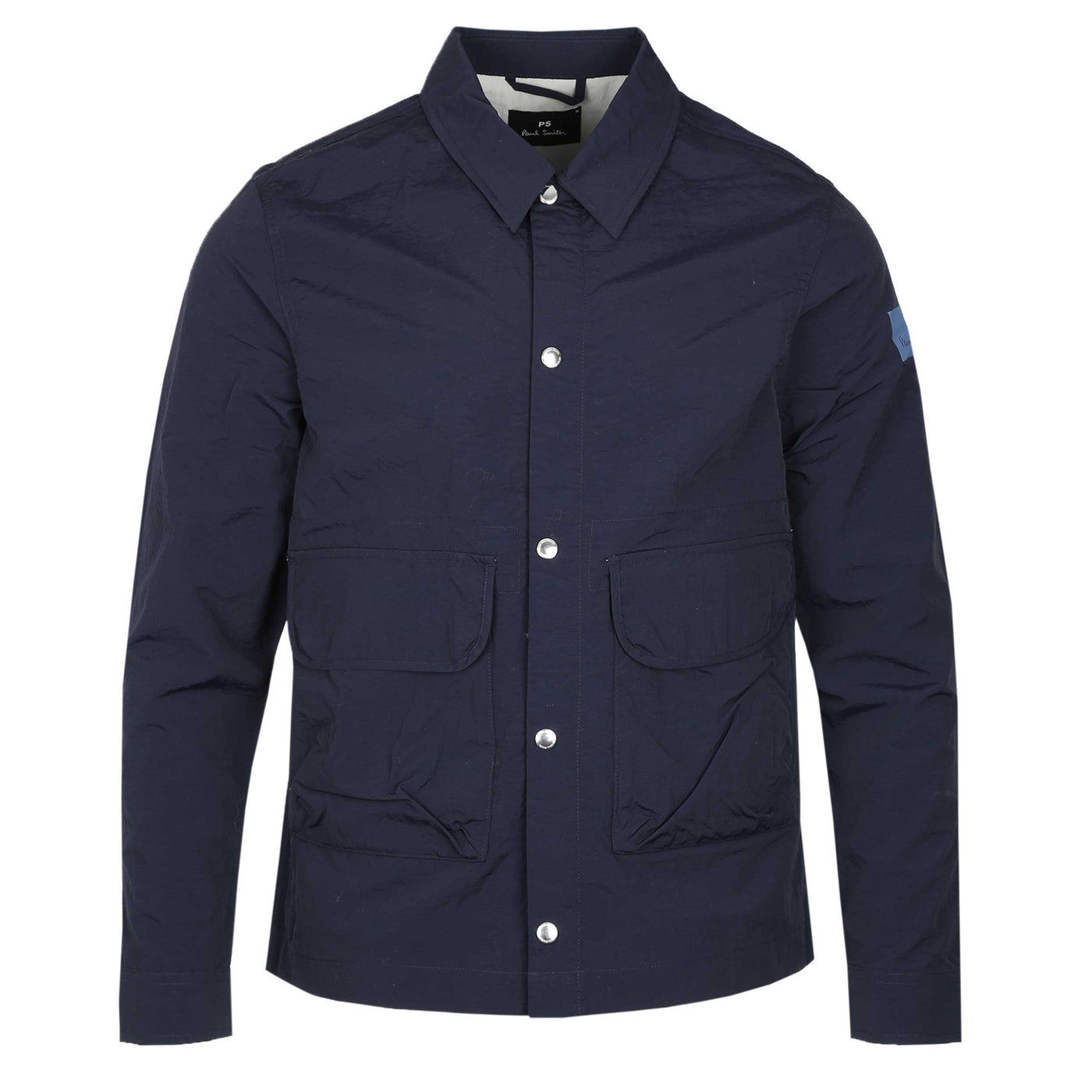 Paul Smith Press Stud Overshirt in Navy