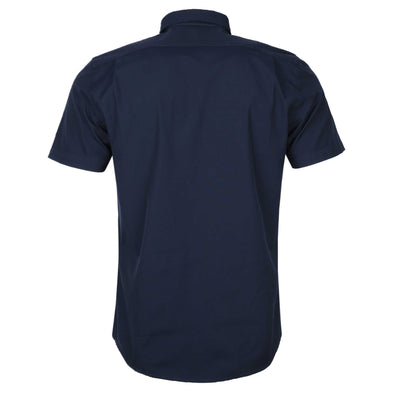 Paul Smith Tailored Fit SS Shirt in Navy Back