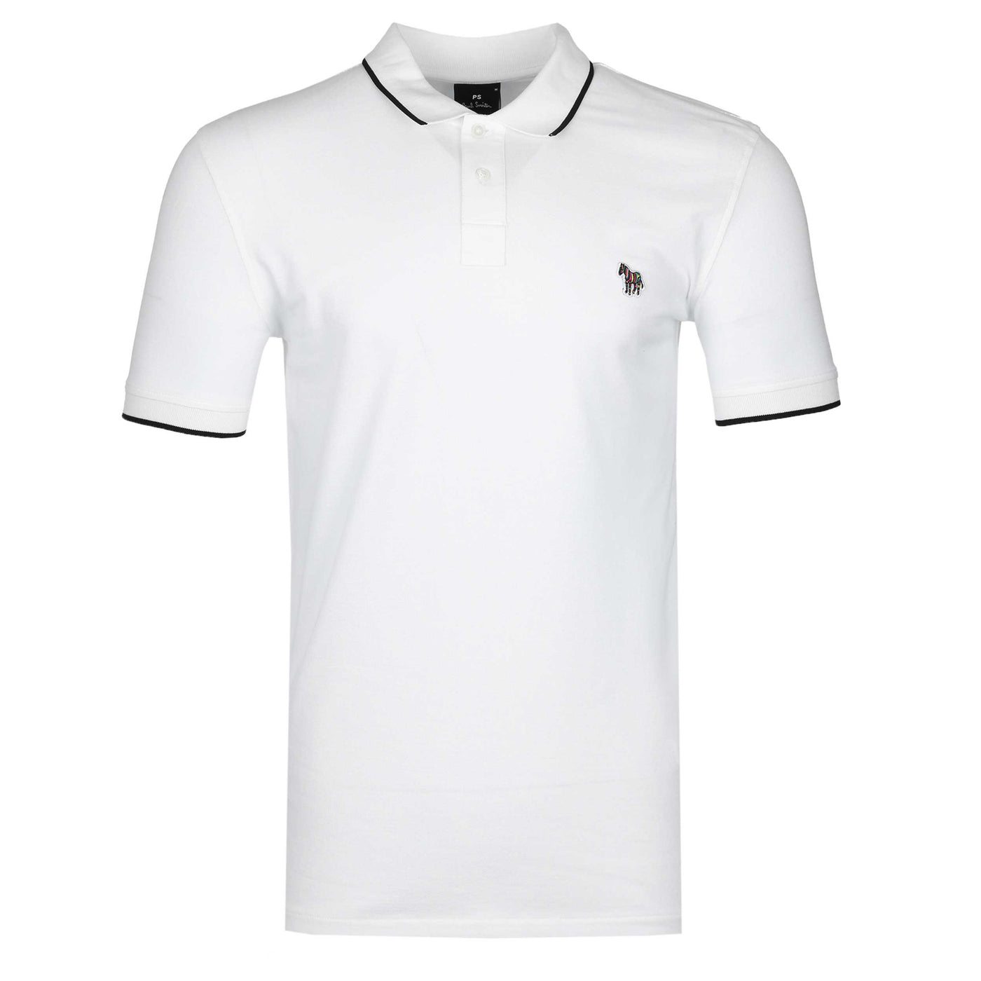 Paul Smith Zeb Badge Slim Fit Polo Shirt in White