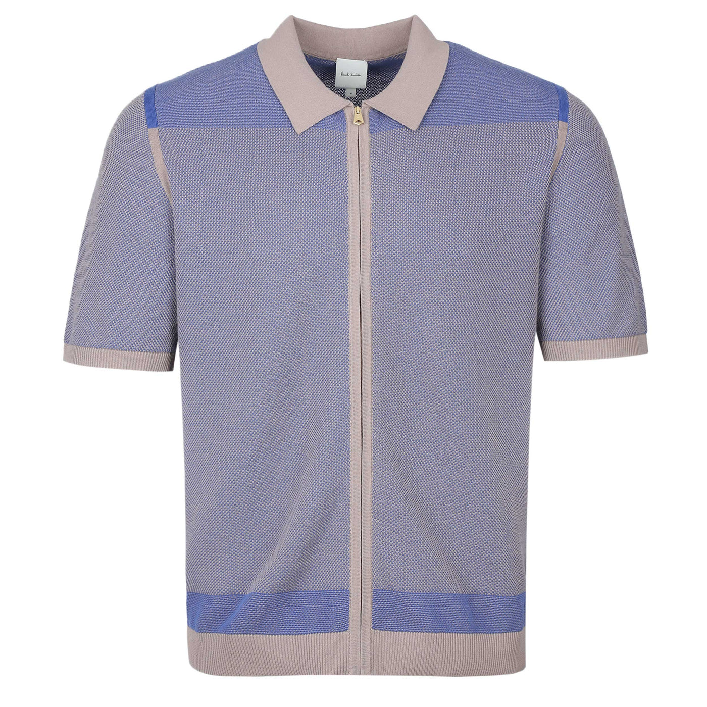 Paul Smith Zip Thru SS Cardigan in Lavender