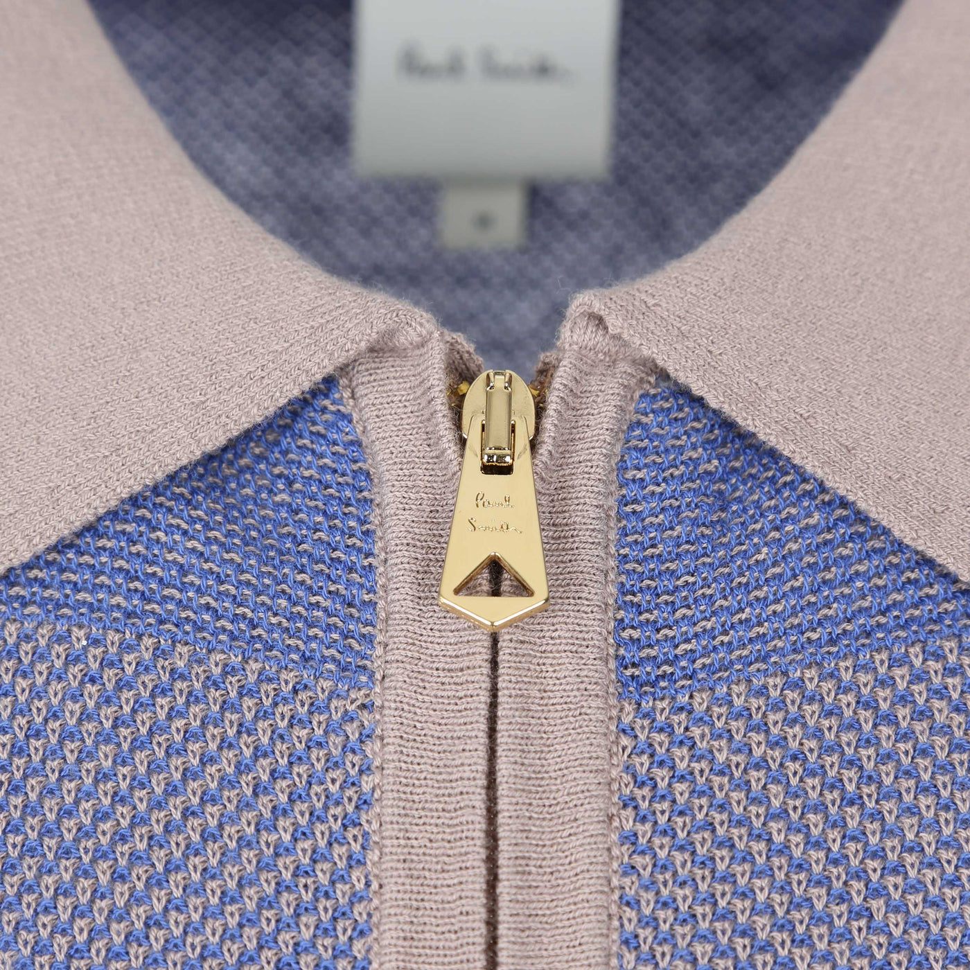 Paul Smith Zip Thru SS Cardigan in Lavender Zip