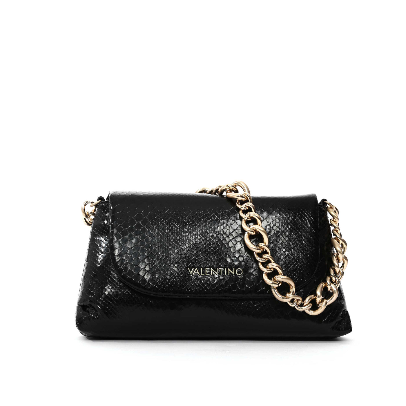 Valentino Bags Friends Ladies Flap Bag in Black