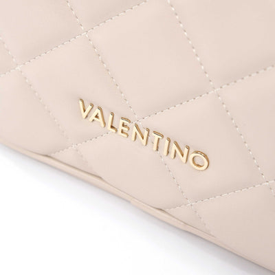 Valentino Bags Ocarina Cosmetic Case in Ecru Logo