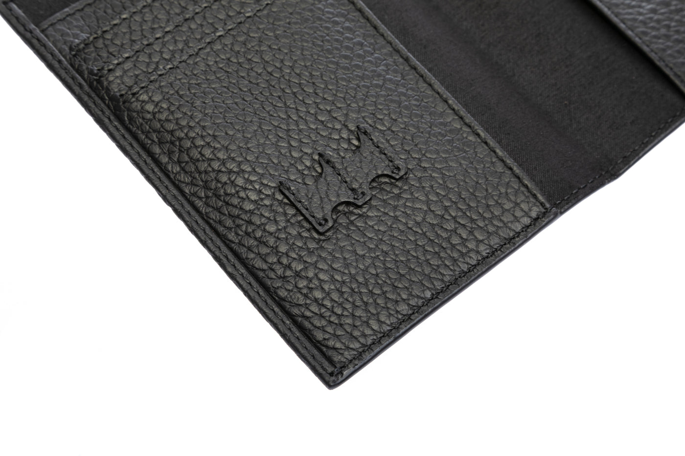 BOSS Crosstown Passport Holder in Black