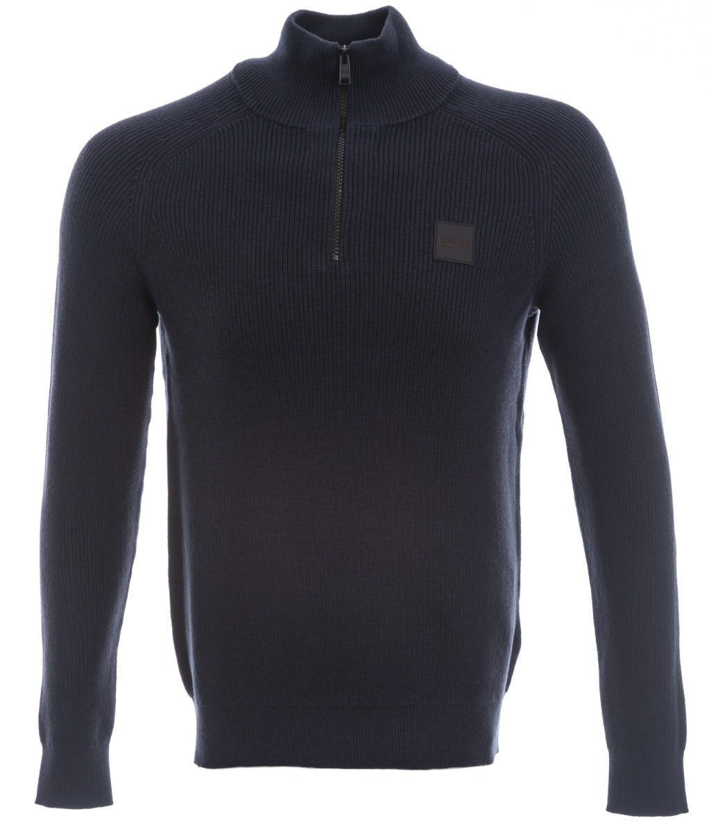 BOSS Knorsey Knitwear in Dark Blue