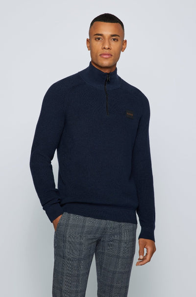 BOSS Knorsey Knitwear in Dark Blue