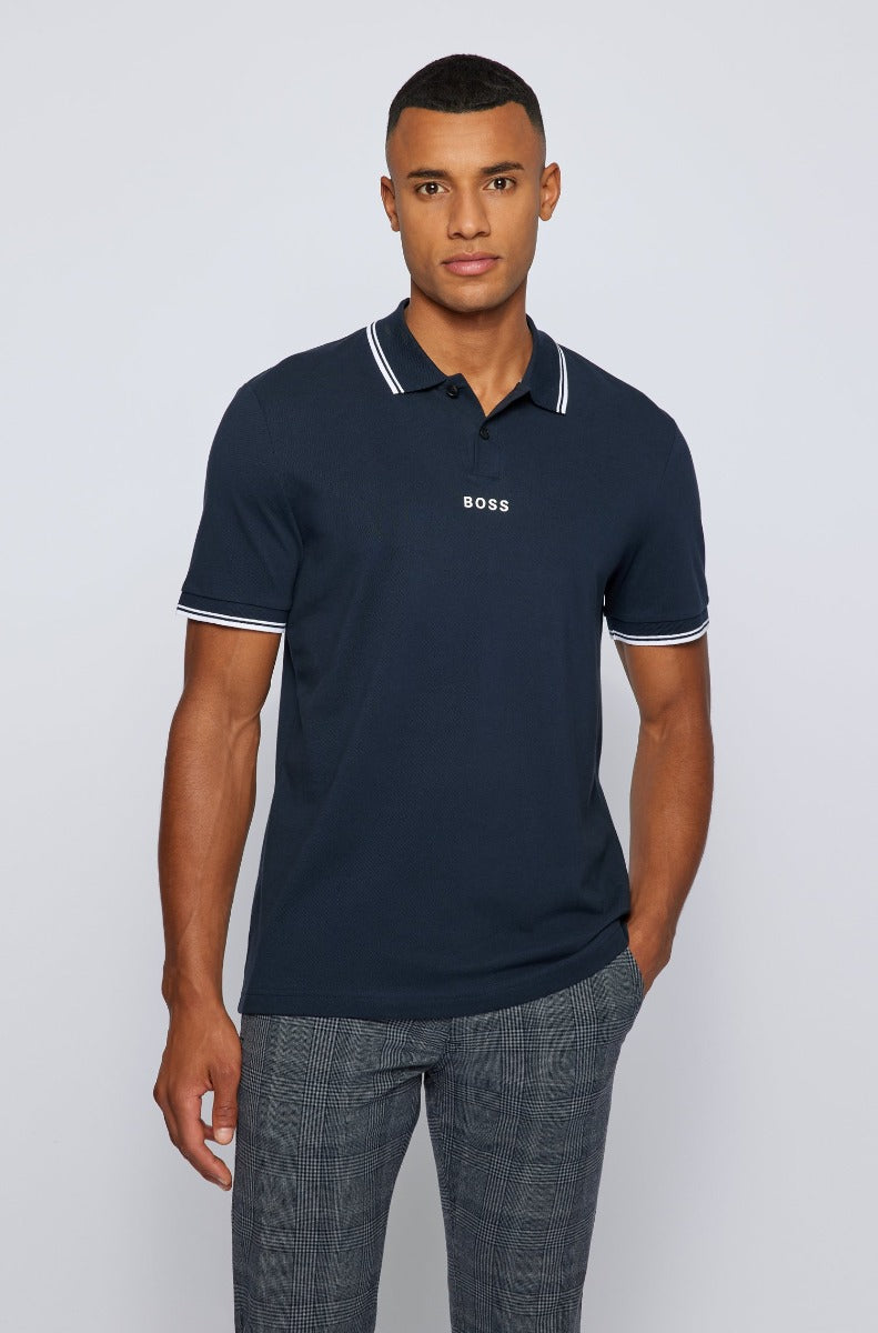 BOSS PChup 1 Polo Shirt in Navy