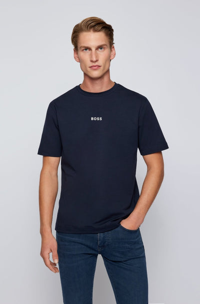 BOSS TChup 1 T Shirt in White Model 1