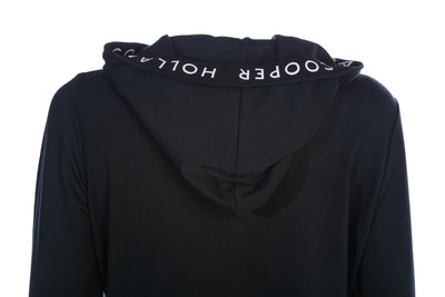 Holland Cooper Zip Lounge Ladies Hoodie Sweat Top in Black